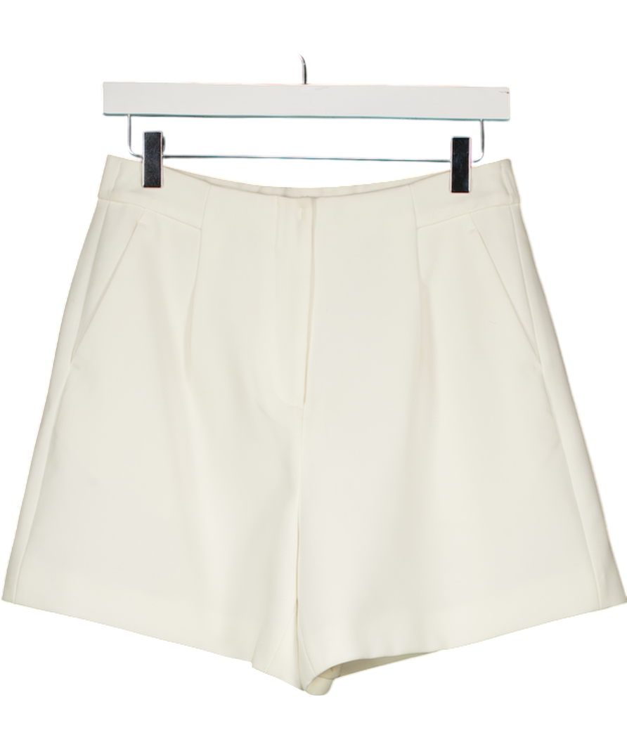 Goelia Cream Fully Lined Tailored Shorts UK 12