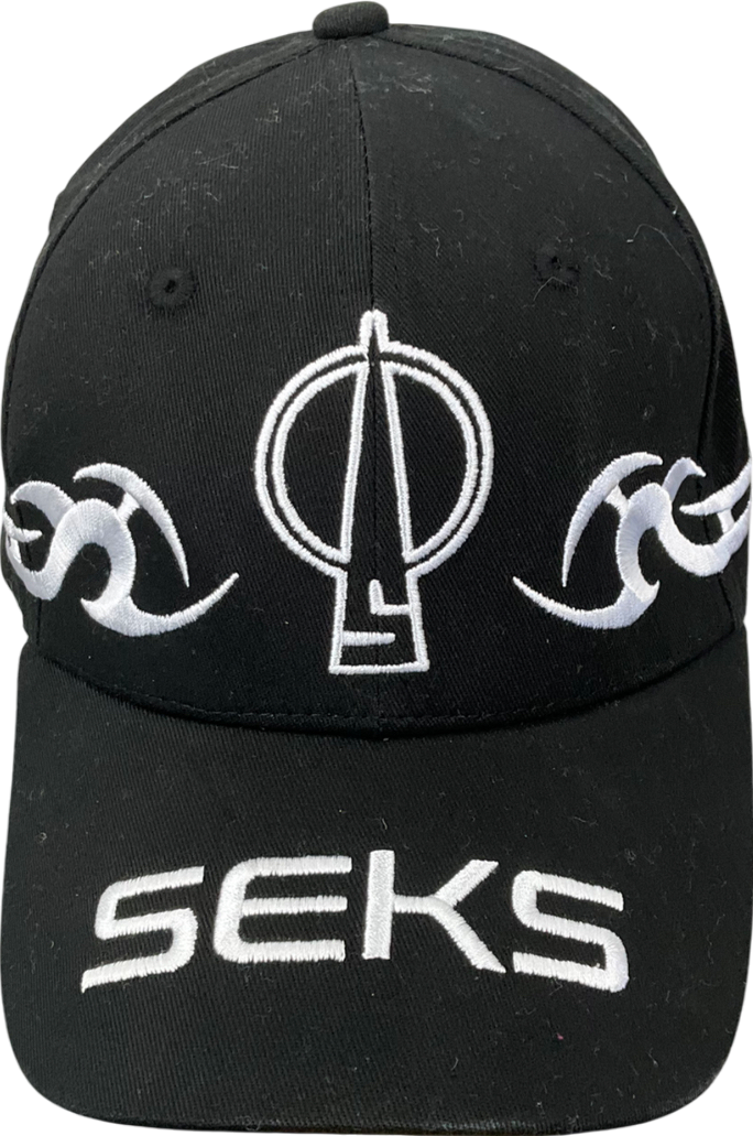 Seks Black Embroidered Baseball Cap One Size