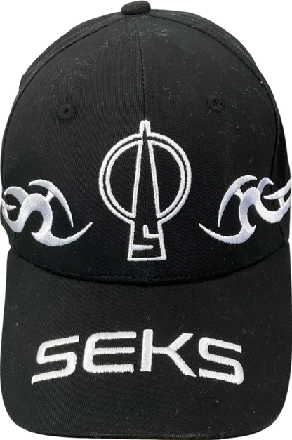 Seks Black Embroidered Baseball Cap One Size