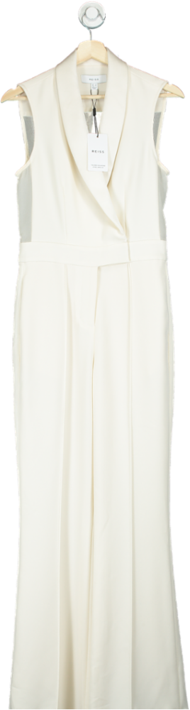 Reiss White Sleeveless Jumpsuit UK 8