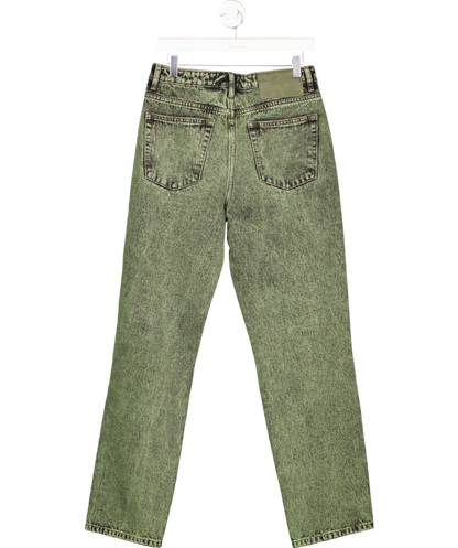 One Teaspoon Green Awesome Baggies High Waist Straight Leg Jeans UK 10