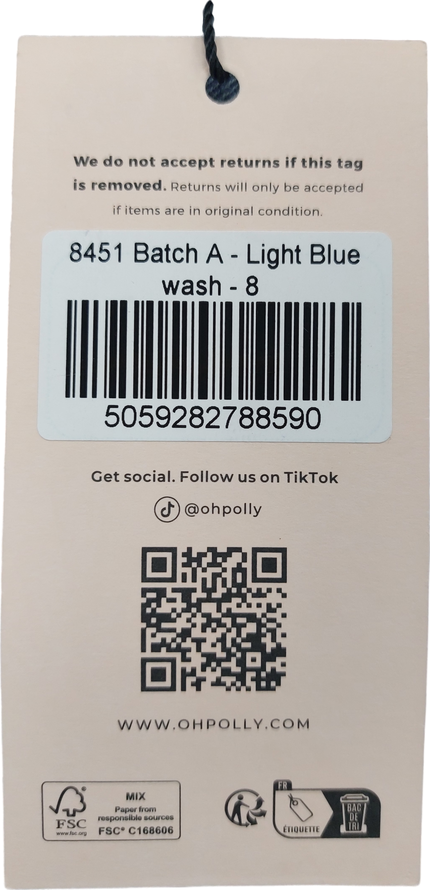 Oh Polly Blue Halter Denim Dress UK 8