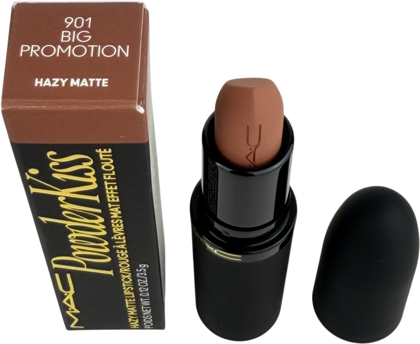 MAC Powder Kiss Hazy Matte Lipstick 901 Big Promotion 3.5g