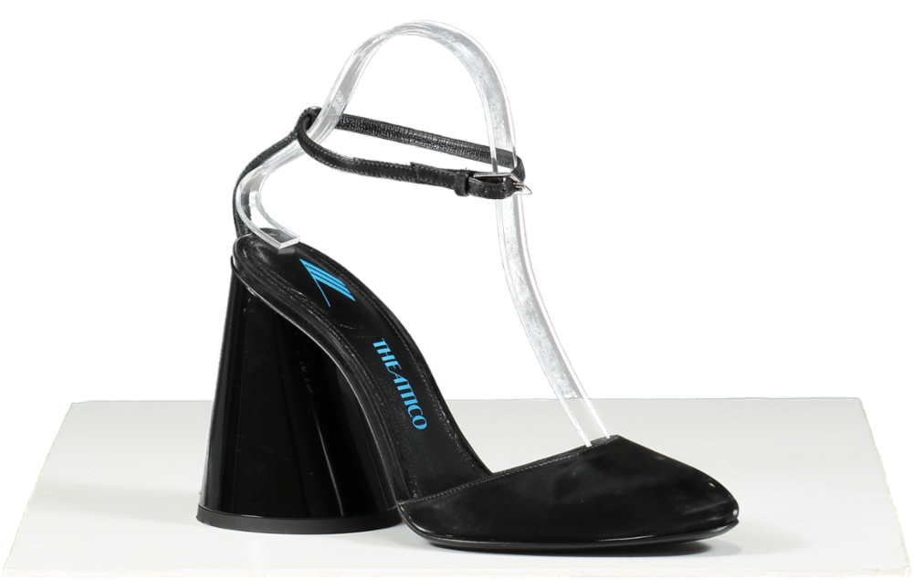 the Attico Black Luz Slingback Pumps 105 UK 5 EU 38 👠