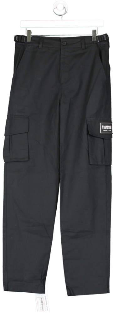 Trapstar Black Nylon Cargo Pants UK XS