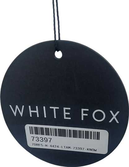 White Fox White This Just In Long Sleeve Mini Dress UK XS