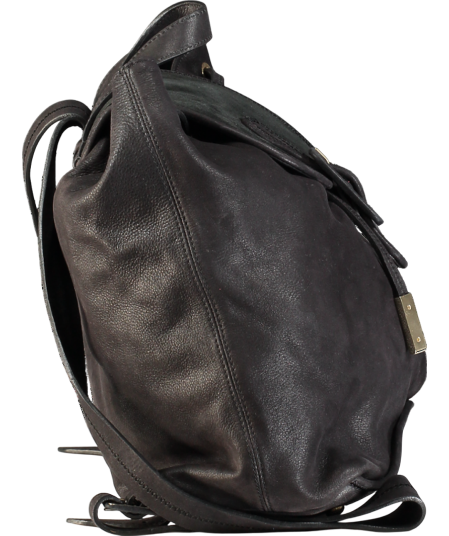 LK Bennet Black Leather & Nubuck Backpack