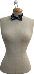 Mrs Bow Tie Blue Checked Bow Tie One Size