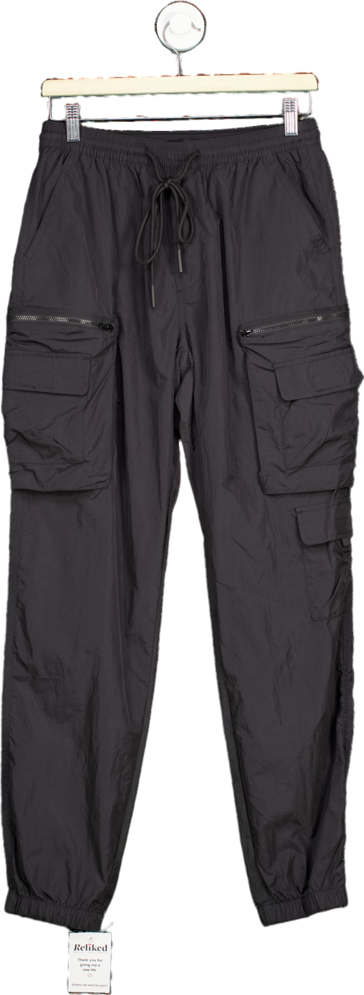 Standard Cloth Black Utility Cargo Trousers M