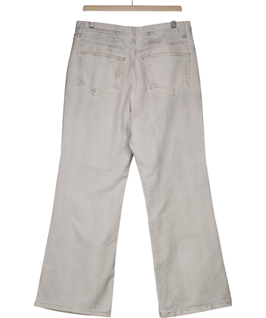 DRI White Denim True Tapered Payola Jean Trousers UK L