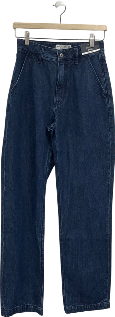 Abercrombie & Fitch Blue High Rise Loose Jean W24