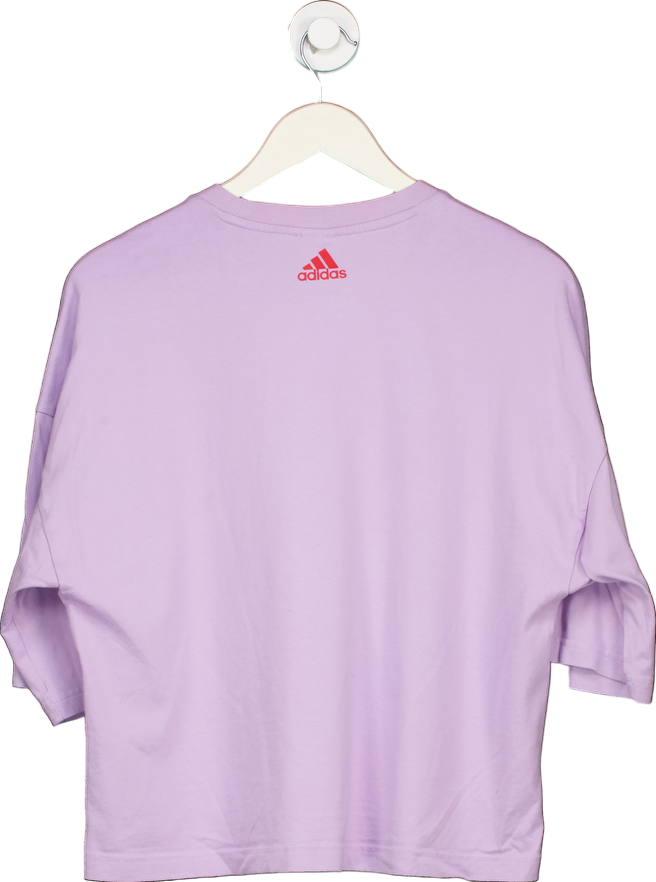 Adidas Lilac Graphic T-Shirt UK 12-14