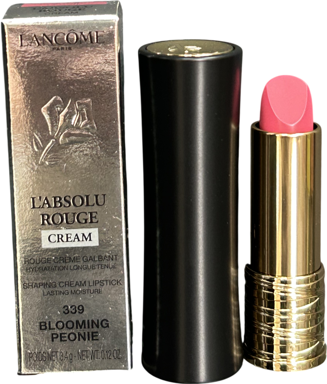 Lancome L'absolu Rouge Cream Lipstick 339 Blooming Peonie 3.4g