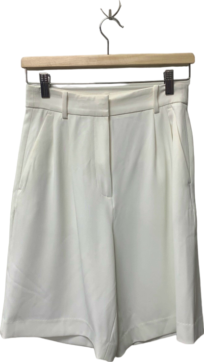 H&M White High-Waisted Shorts EU 36