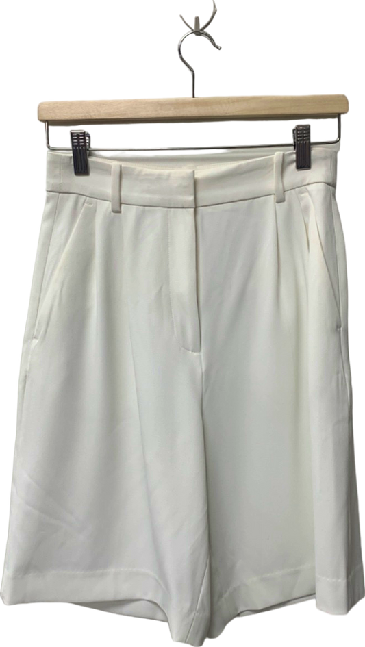 H&M White High-Waisted Shorts EU 36