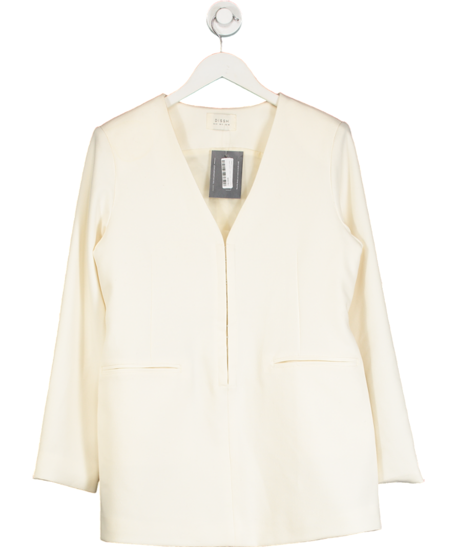 DISSH Cream Buttonless Blazer UK 6