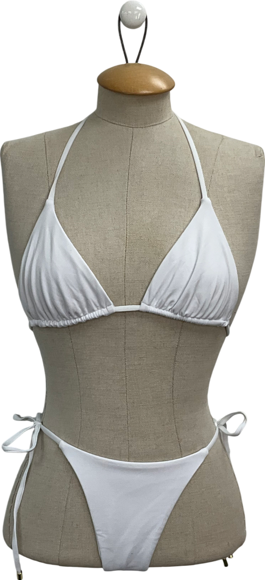 Monday Swimwear White Palma Bikini Set UK S