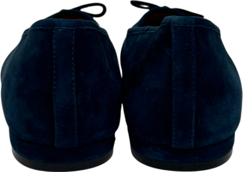 Talbots Blue Madison Rhinestone Suede Ballet Flats UK 9 EU 42