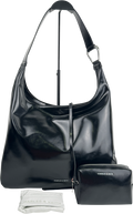 CHARLES & KEITH Black Lumen Slouchy Hobo Bag - Noir