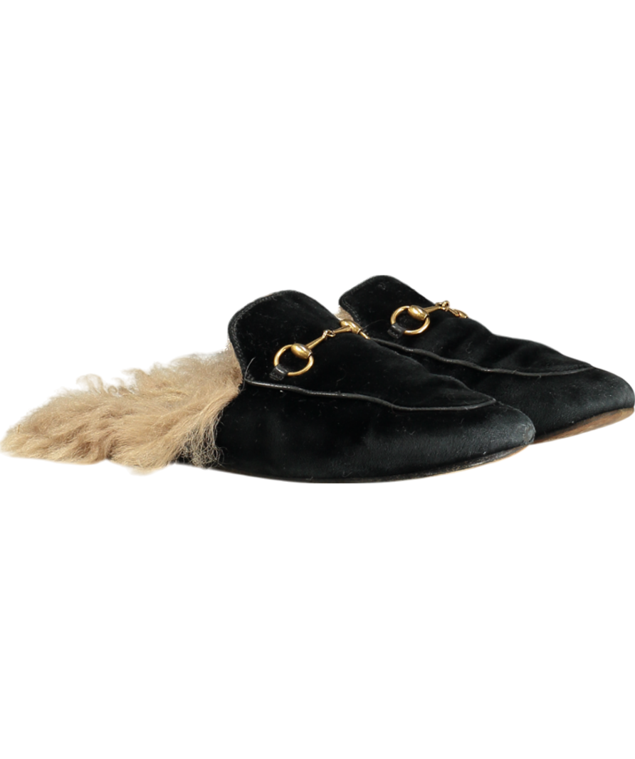 GUCCI Black suede 2015 Re-edition Princeton Mules UK 5 EU 38 👠