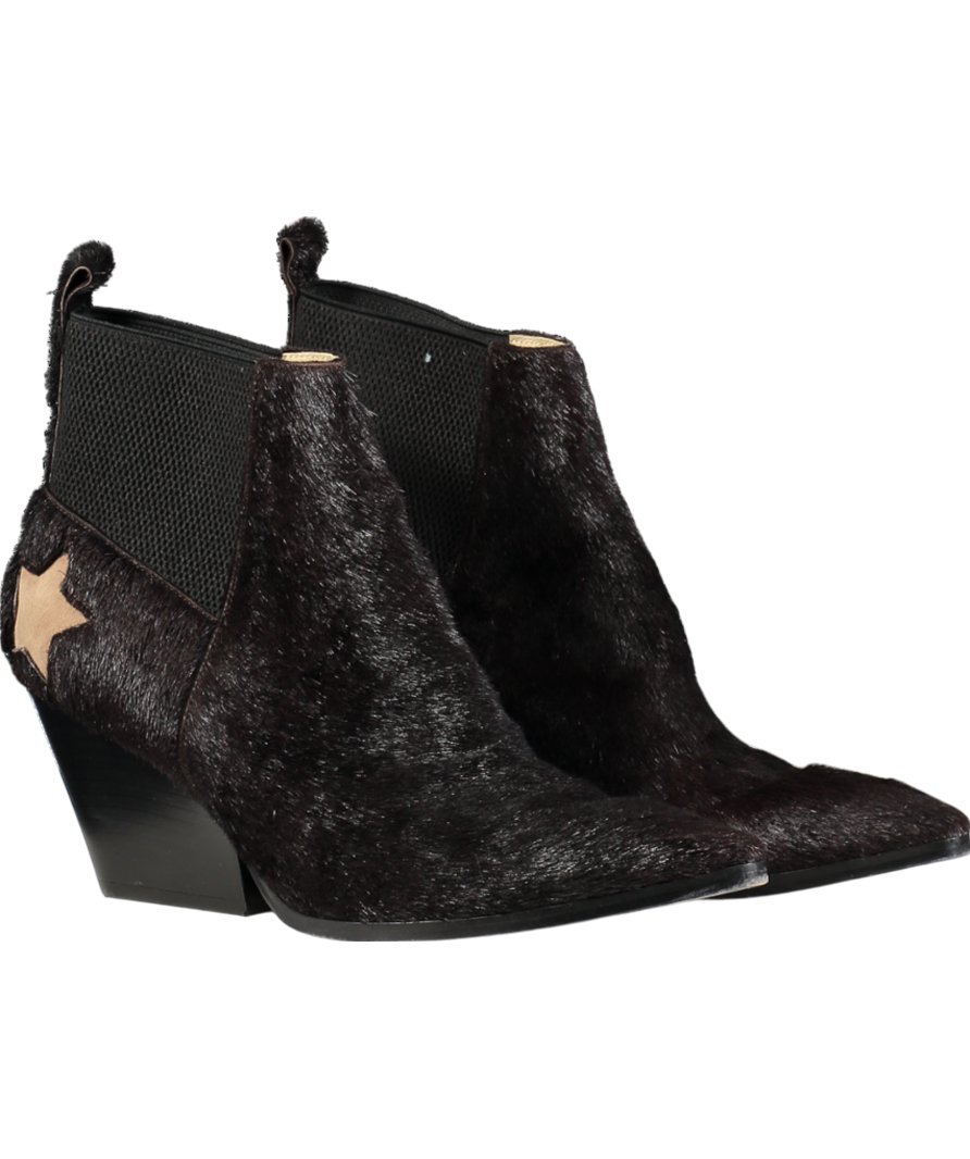 Rosamund Muir Brown Felixa Star Cowboy Ankle Boots UK 8 EU 41 👠