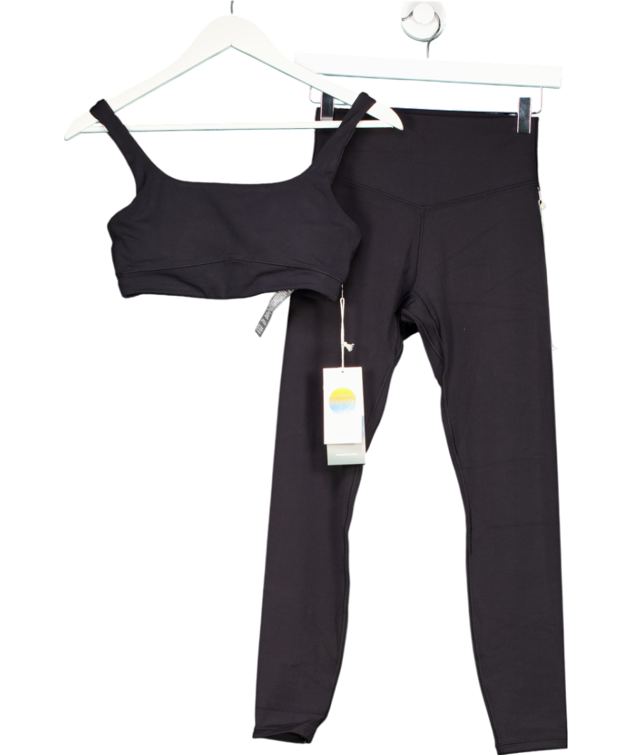 Vuori Black Sports Bra And Leggings Set UK S