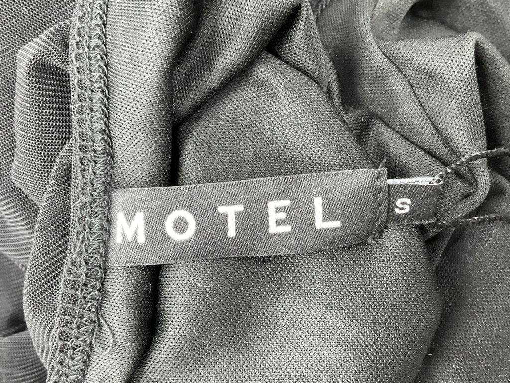 Motelrocks Black Asmala Halterneck Maxi Dress UK S