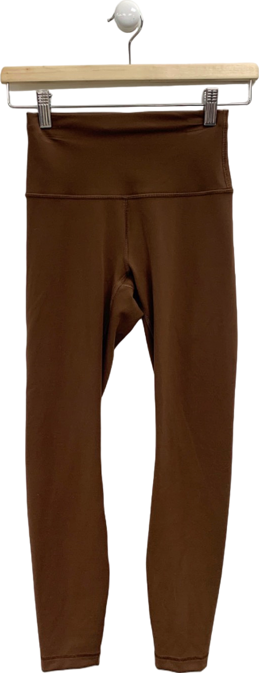 Lululemon Brown High-Rise Leggings UK XS