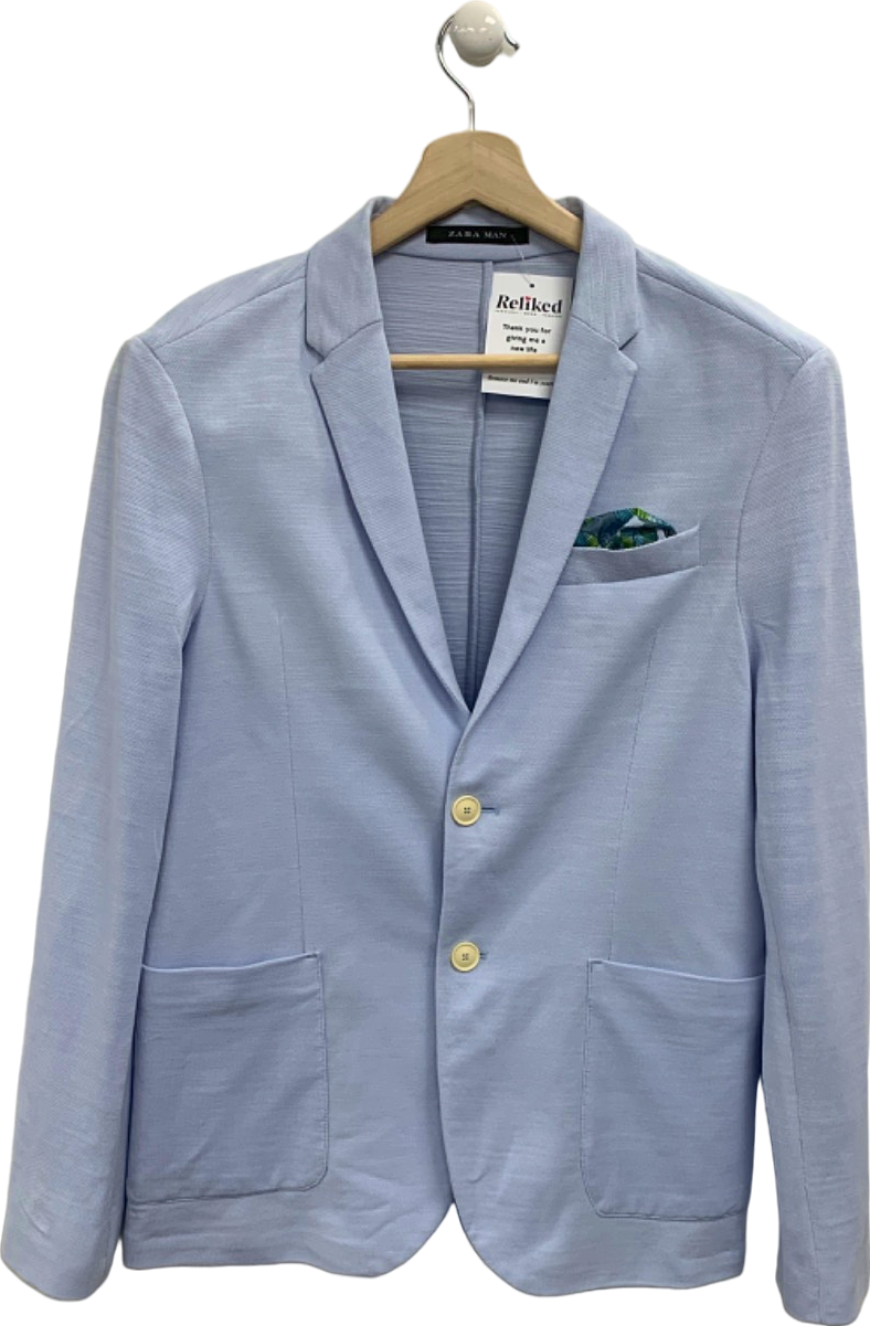 Zara Man Light Blue Blazer EU 52 UK 42" Chest