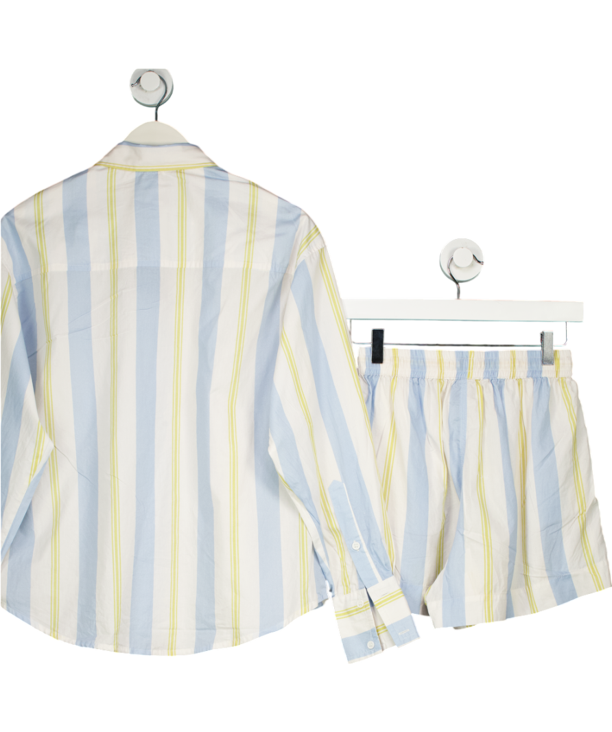 Palm Noosa Blue Striped Shirt & Shorts Set UK 6