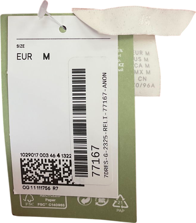 H&M Red Satin Wrap Dress UK M