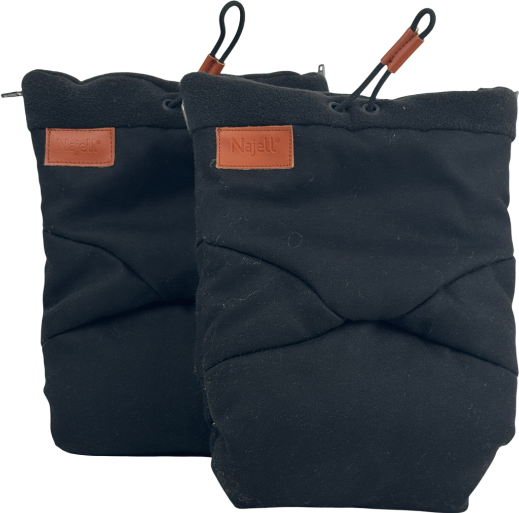 NAJELL Black Pushchair / Stroller Gloves One Size