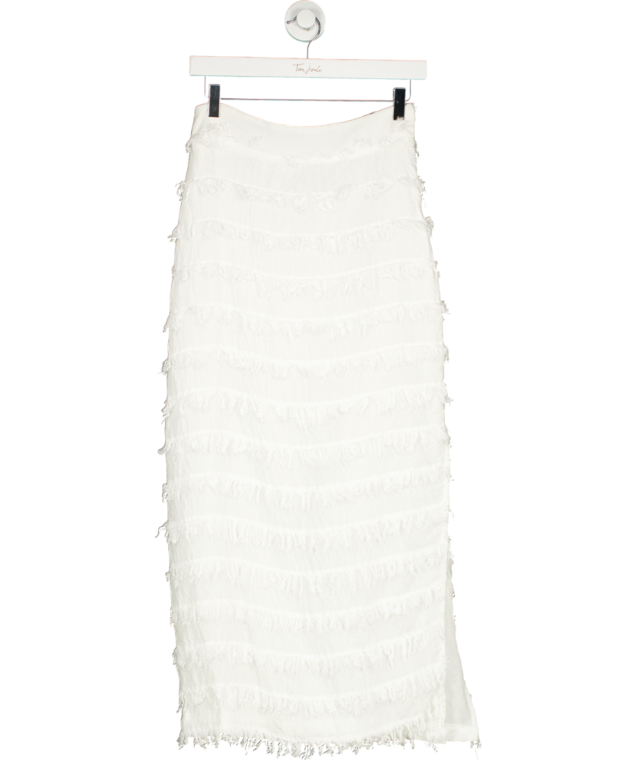 Jan & Nova White Long Skirt UK S