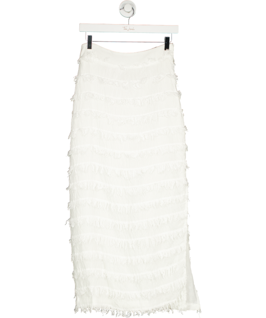 Jan & Nova White Long Skirt UK S