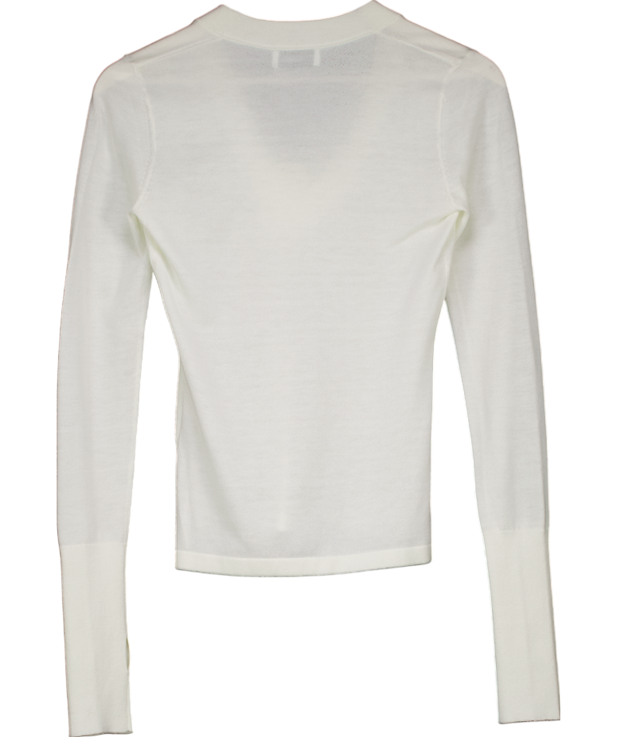 Henne White Aveline Knit Top UK S