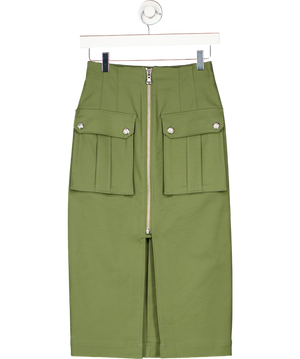 Veronica Beard Green Dallas Cargo Pencil Skirt UK 4