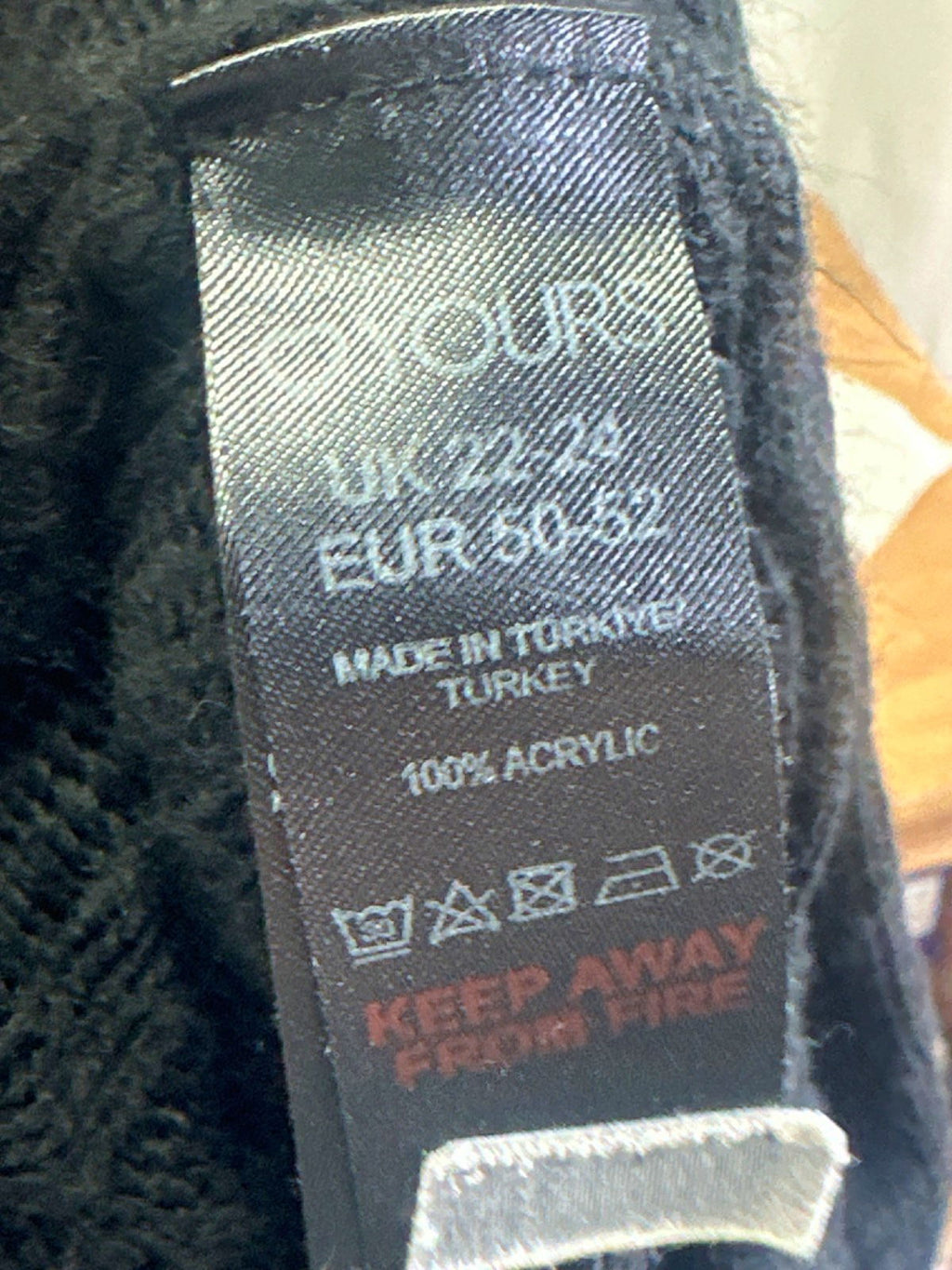 Yours Black Cable Knit Cardigan UK 22-24