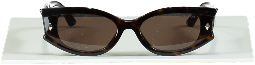 Jimmy Choo Tortoise Shell Cat Eye Sunglasses One Size