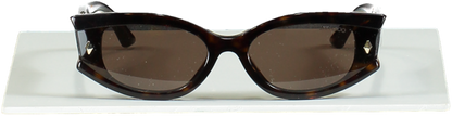 Jimmy Choo Tortoise Shell Cat Eye Sunglasses One Size