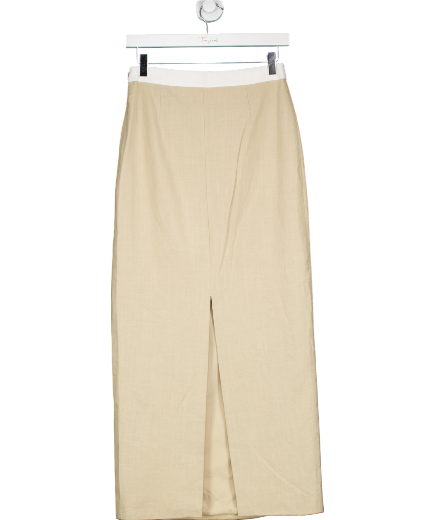 4th reckless Beige Eliana Skirt UK 8