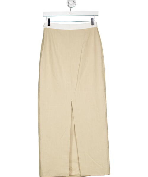 4th reckless Beige Eliana Skirt UK 8