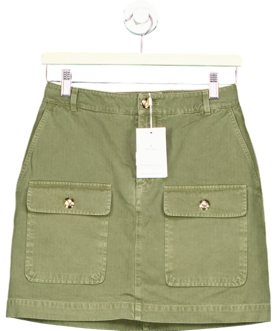 Anine Bing Green Aliza Skirt UK S