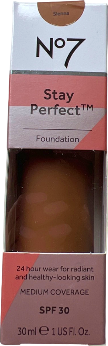 No7 Stay Perfect Foundation Sienna 30ml