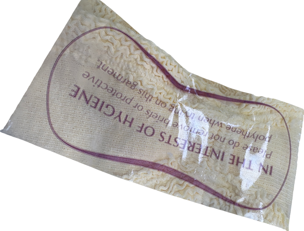 Hunza G Yellow Seersucker Swimsuit UK One Size