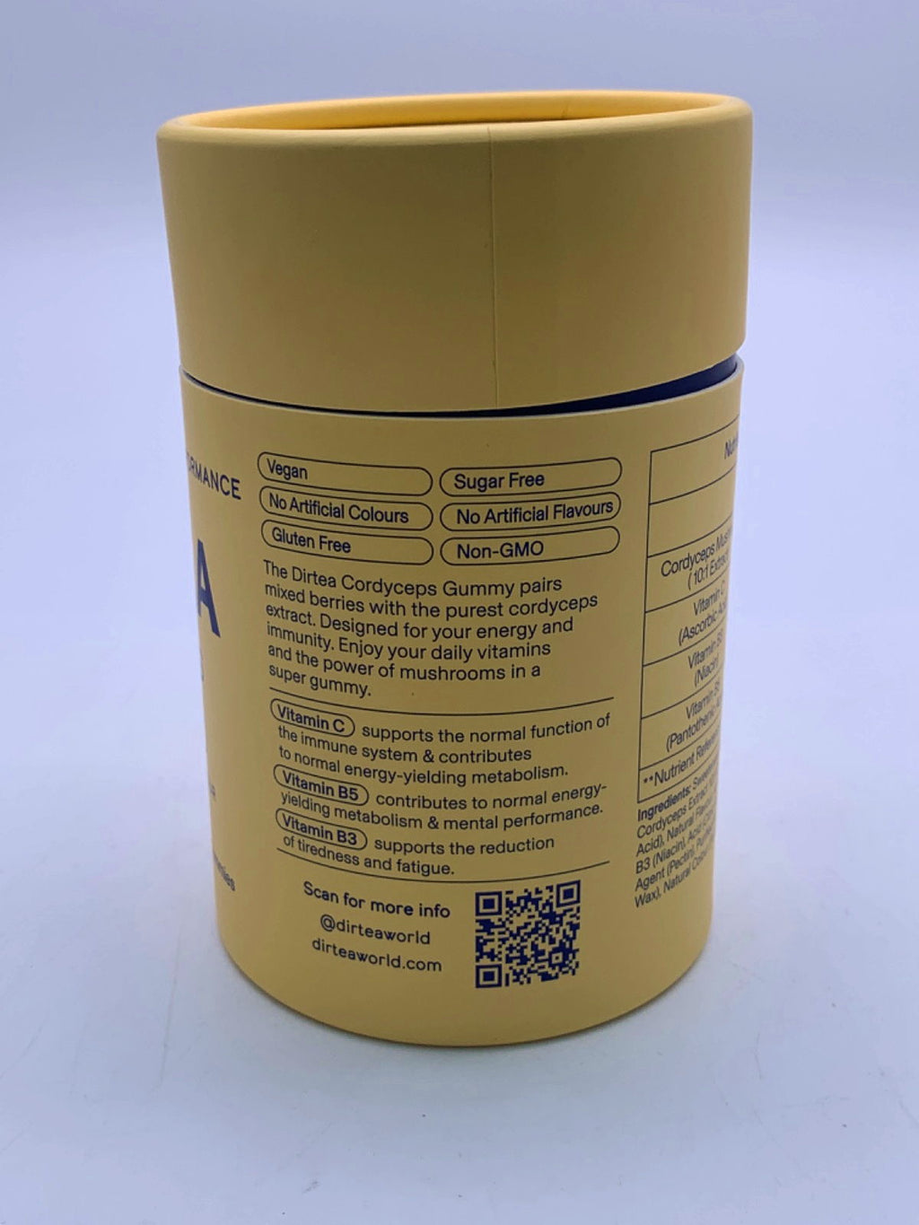 DIRTEA Gummies Cordyceps Mixed Berries Flavour 60 Gummies