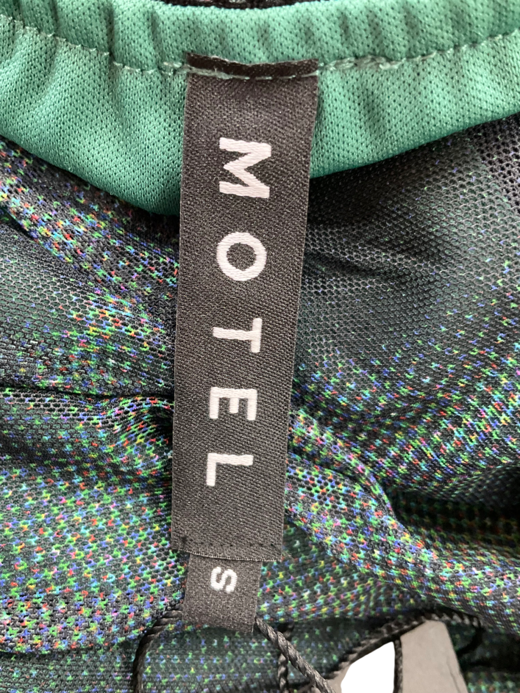 Motelrocks Rindu Midi Skirt In Cityscape Green & Tonia Cropped Tee In Cityscape Green UK S