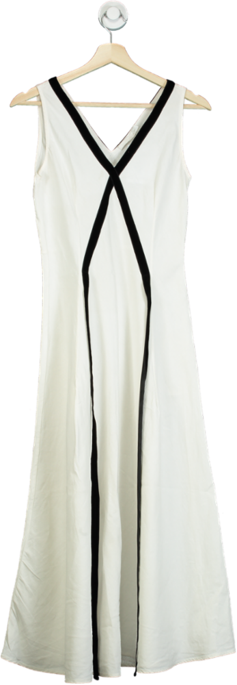 Bamford White Sleeveless Maxi Dress XS