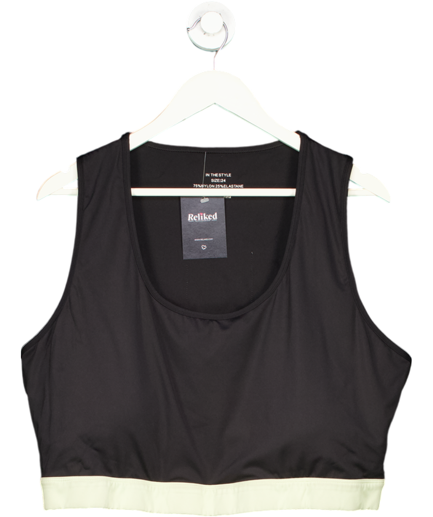 In The Style Black Curve Sports Top UK 24