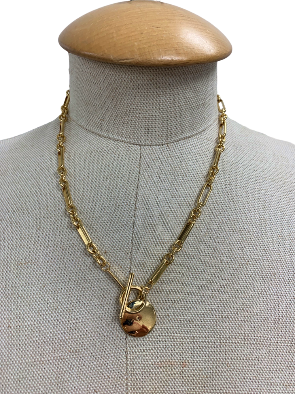 Estella Bartlett Gold Plated T-Bar Necklace One Size