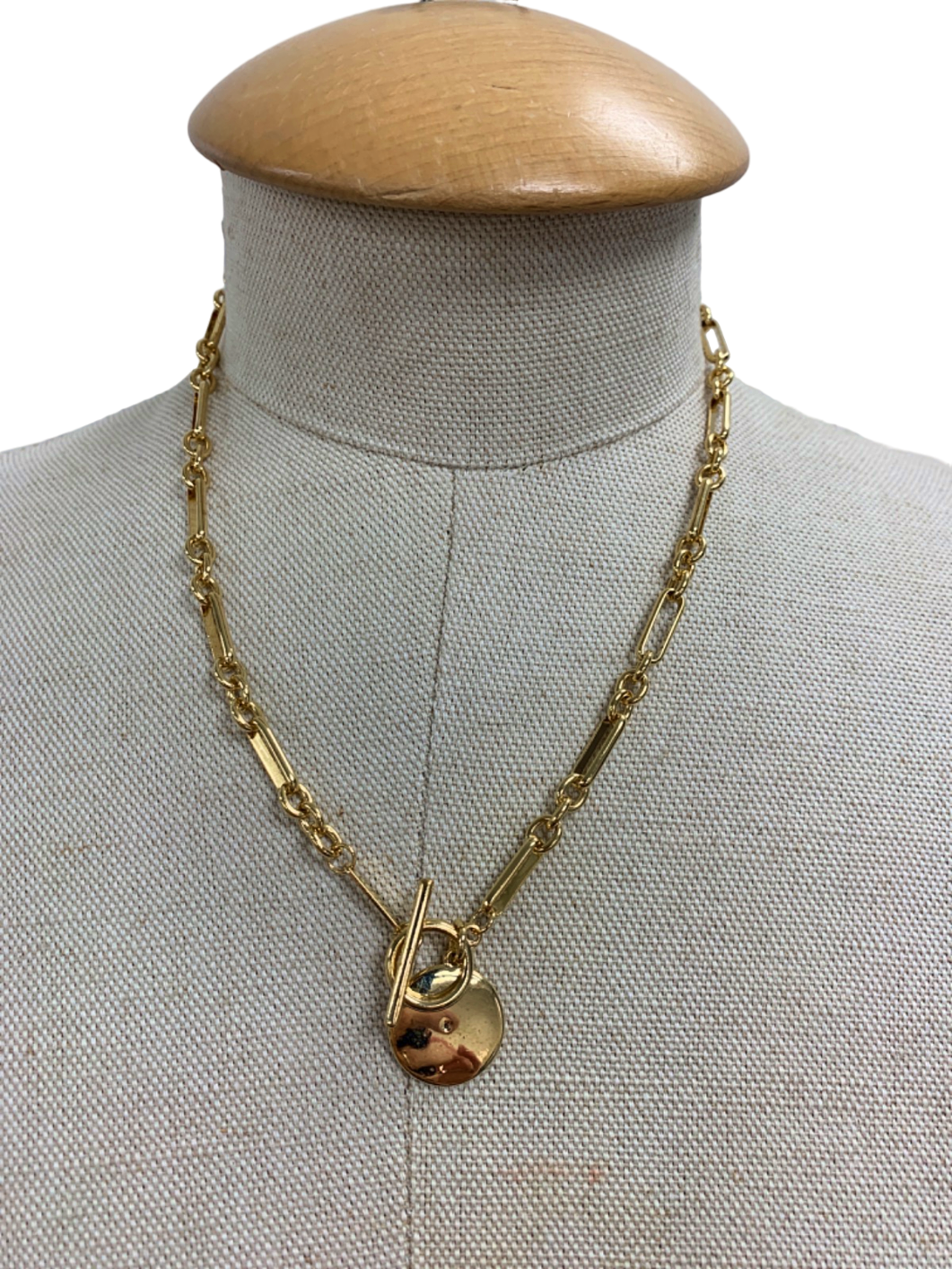 Estella Bartlett Gold Plated T-Bar Necklace One Size